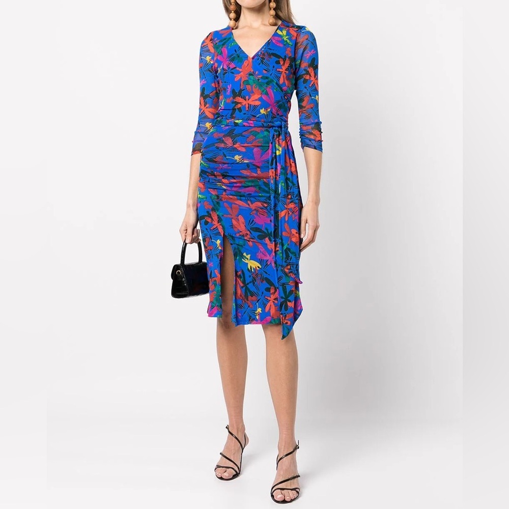 Diane Von Furstenberg Lando Dress Libellule Deep Blue